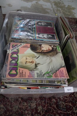 Lot 1877 - Qty of 'Circus' rock and pop magazine 1970s/80s