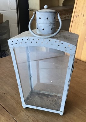 Lot 103 - Painted garden lantern