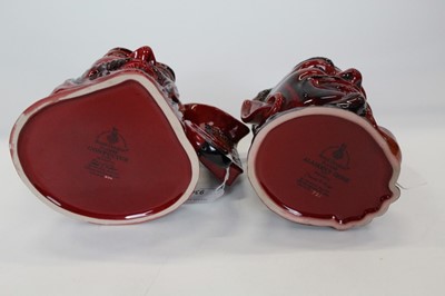 Lot 934 - Two Royal Doulton Flambe character jugs - Confucius D7003 and Alladin's Genie D6971