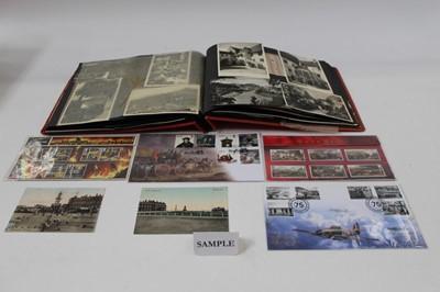 Lot 1153 - Postcards in albums and loose including GB topography, some sorted.