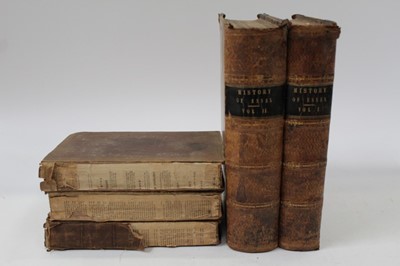 Lot 302 - Thomas Wright - The History and Topography of the County of Essex Illustrated by a Series of Views Taken on the Spot by Messrs G Arnold, Bartlett, Campion, &c. 2 Volumes. G. Virtue, 1836, half calf...