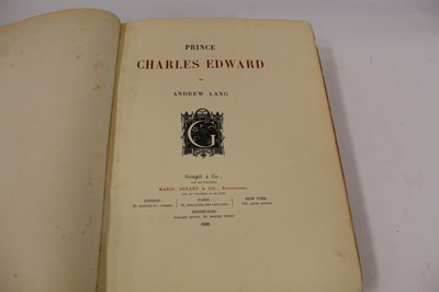 Lot 309 - Andrew Lang - Prince Charles Edward, pub. Goupil 1900, numbered 1114/1500, tooled red cloth, together with Beryl De Selincourt and May Sturgeon Henderson - Venice, illustrated by Reginald Barratt,...