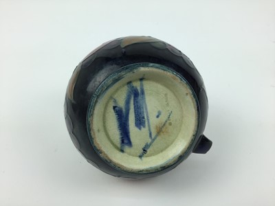 Lot 19 - Group of Moorcroft pomegranate pewter mounted tablewares - teapot, milk jug, Tarza, rosebowl