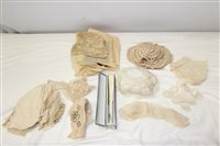 Lot 3079 - Antique and vintage lace - including Irish...