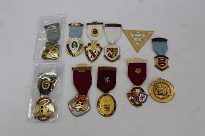 Lot 336 - Group of 11 gilt metal Masonic Jewels