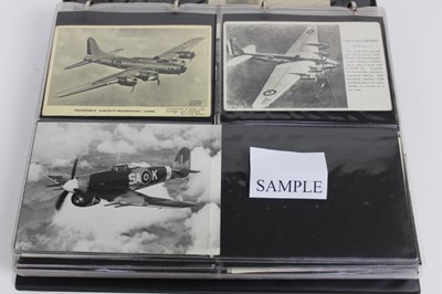 Lot 1267 - Postcards in album including real photographic WW1 Queen Mary ArmyAuxiliary Corps women's tug of war and group portraits including 'Good Old No 9 !, WW11 ATS group running. Also shipping aviation e...