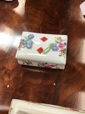 Lot 154 - Unusual 19th century Dresden porcelain box
