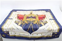 Lot 3085 - Authentic Hermes silk scarf - 'Vue du Carrosse...