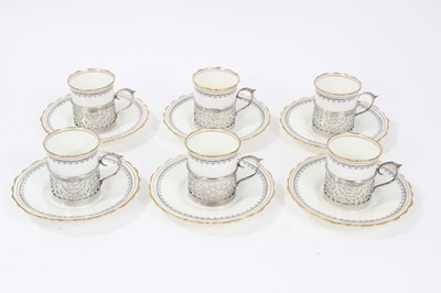Lot 90 - 1920s Aynsley six-piece coffee set in fitted case