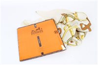 Lot 3087 - Authentic Hermes silk scarf - 'Eperon d'Or'...