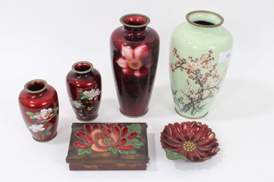 Lot 1019 - Collection of Japanese cloisonné