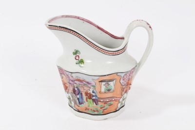 Lot 39 - New Hall 'Boy at the Window' milk jug