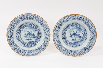 Lot 55 - Pair of Dutch Delft plates