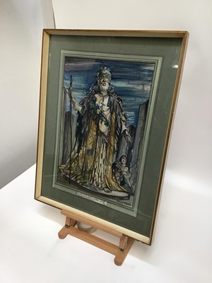 Lot 178 - Thomas Osborne Robinson (1904-1976) Kenneth Gilbert as King Lear, Théâtre Royal, Northampton 1965