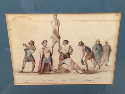 Lot 172 - 19th century English School - death of Caesar