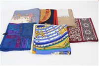 Lot 3093 - Selection of silk scarves in original...