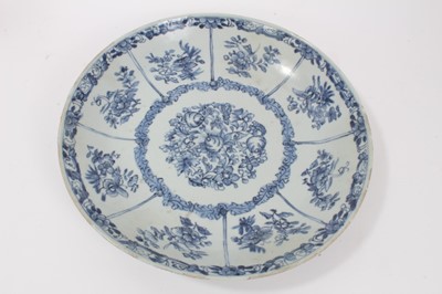 Lot 101 - Antique 18th century Chinese blue and white dish