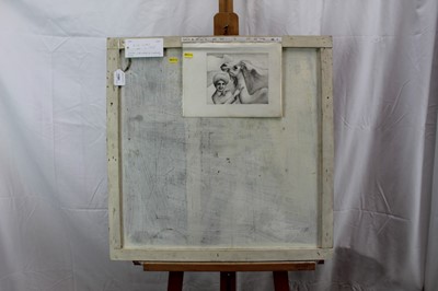 Lot 29 - Ron Sims (1944-2014) oil on board - Dessert Nativity c.1966