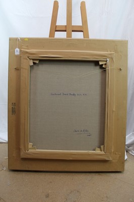Lot 964 - Andre De Moller (b.1942) oil on canvas - portrait of Lt. David Beatty, R.N., signed, further signed and titled verso, in good gilt frame, 77cm x 67cm