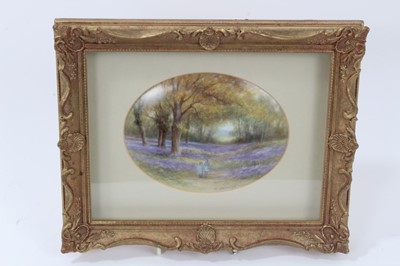 Lot 15 - Framed porcelain plaque by Milwyn Holloway