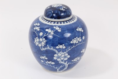Lot 18 - Late 19th century Chinese blue and white porcelain ginger jar