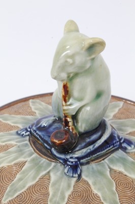 Lot 27 - Royal Doulton Stoneware tobacco jar and cover by George Tinworth