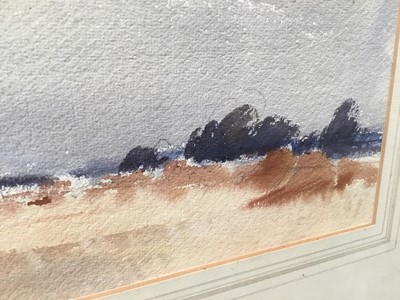 Lot 1051 - *Edward Brian Seago (1910-1974) - watercolour- 'Cornfield after rain, Ponza' 27cm x 37cm