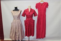 Lot 3103 - Selection of ladies' vintage dresses, 1940s -...
