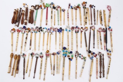 Lot 767 - Fine collection of 19th century lace bobbins