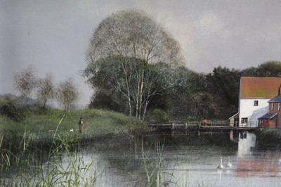 Lot 1099 - *Clive Madgwick - oil on board, Thorington Mill