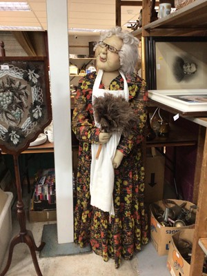 Lot 568 - Unusual American life sized soft sculpture of a woman by 'Impostors'