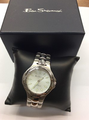 Lot 733 - Ben Sherman stainless steel wristwatch, boxed