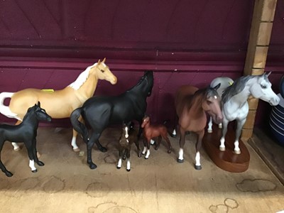 Lot 225 - Seven Beswick horses