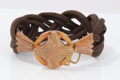 Lot 13 - Victorian mourning bracelet