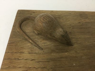 Lot 13 - Robert Mouseman Thompson carved oak cheese board