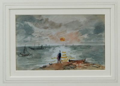 Lot 1111 - Thomas Churchyard watercolour Aldeburgh