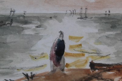 Lot 1111 - Thomas Churchyard watercolour Aldeburgh