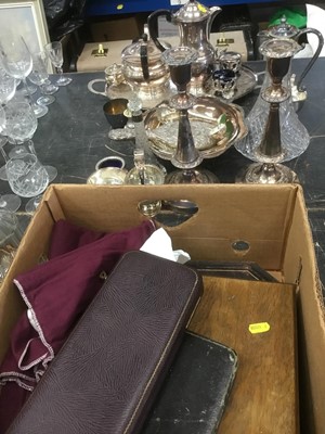 Lot 163 - Collection of silver and plate