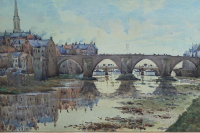 Lot 264 - R A Cruickshank watercolour, Scottish scene
