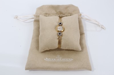 Lot 165 - Lady's Jaeger-LeCoultre 18ct gold and diamond cocktail wristwatch