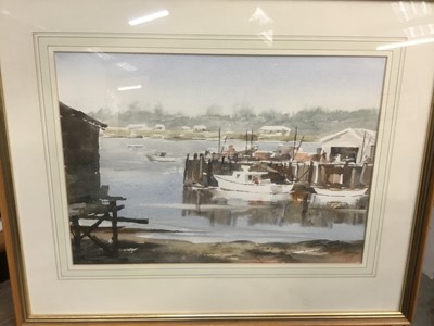 Lot 230 - Marine watercolour 28 x 37cm, and another