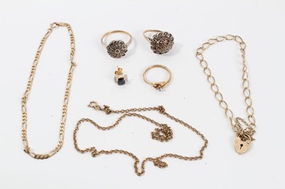 Lot 72 - Group gold jewellery