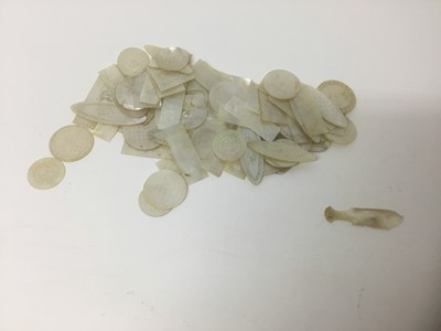 Lot 40 - Collection of 19th century Chinese mother-of-pearl gaming counters