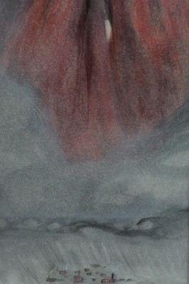 Lot 17 - Pair of pastels by Daphne Reynolds (1918-2002) 'In the shadows of mount fungi' signed in glazed frames 39cm x 20cm, (Reynolds was a founder member of Gainsborough's house print workshop) together w...