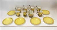 Lot 2066 - 1920s Coalport six-place coffee set -...