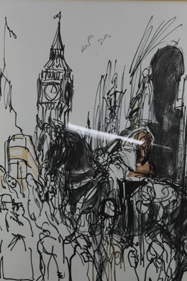 Lot 25 - Feliks Topolski (1907-1989) signed print - London scene, 64 x 48cm