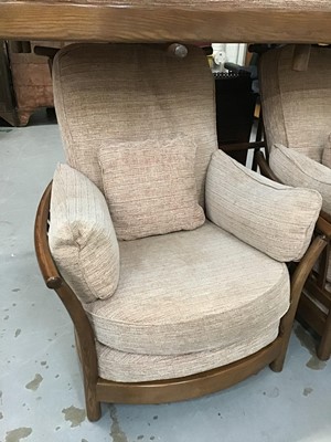 Lot 926 - Three piece Ercol suite