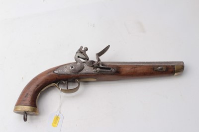 Lot 379 - Early 19th century Belgian military flintlock...