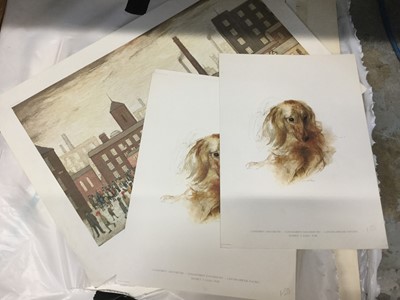 Lot 92 - Photographic print after Lowry and large collection of other art prints