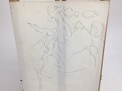 Lot 1168 - Of Sir Cedric Morris and Benton End interest; a collection of works to include drawings by Lucy Harwood